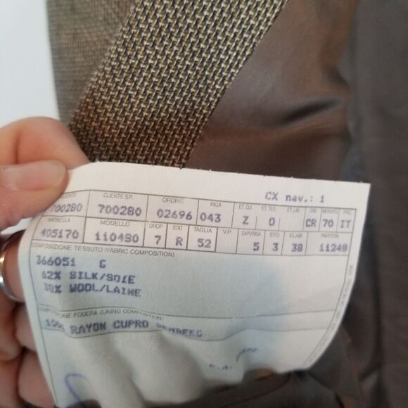 Ermenegildo Zegna Mens Wool Silk Blazer Sz 42R Boardroom Suit Jacket Luxury Core - Picture 9 of 10